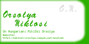 orsolya miklosi business card